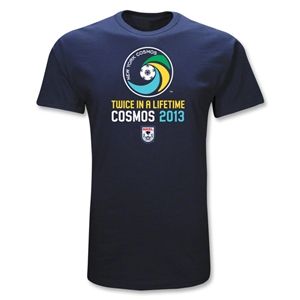 Euro 2012   New York Cosmos Twice in a Lifetime T Shirt (Navy)