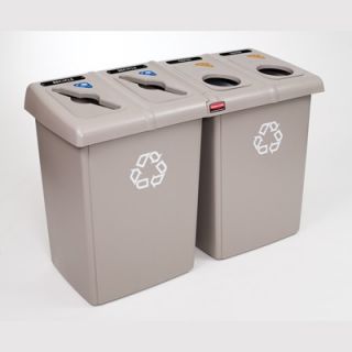 Rubbermaid Glutton Recycling Station, Rectangular