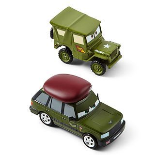 Disney Cars Sarge and Corporal Josh Coolant Toy Cars, Multi, Boys
