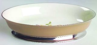 Flintridge Cambria Cocoa (Plat/Rim) 9 Oval Vegetable Bowl, Fine China Dinnerwar