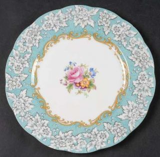 Royal Albert Enchantment Dessert/Pie Plate, Fine China Dinnerware   White Flower