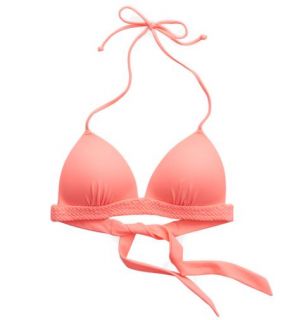 Shocking Pink Aerie Perky Triangle Bikini Top, Womens M