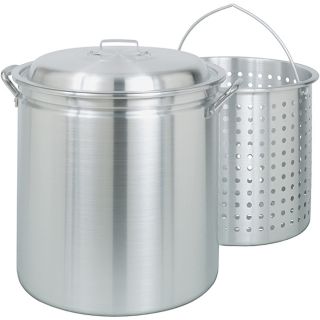 Bayou Classic 42 quart Aluminum Stockpot With Steamer Basket And Lid