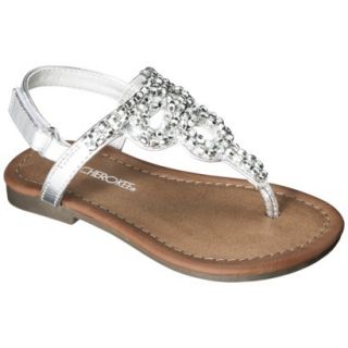 Toddler Girls Cherokee Jumper Sandals   Silver 11