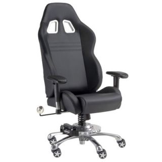 Pit Stop Furniture Chair with Racing Suspension Spring GP1000 Color Black