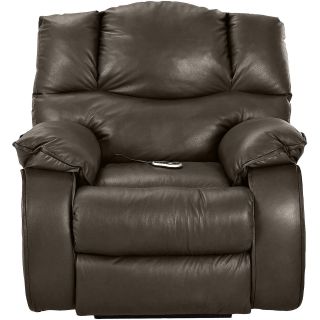 Hillside Leather Heat and Massage Recliner, Aspen Shale