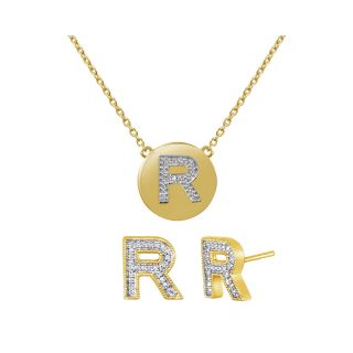 ONLINE ONLY   Diamond Addiction Diamond Accent R Pendant & Earrings Set,