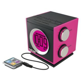 SDI Technologies Retro Dual Alarm Clock Radio   Pink (RT205P)