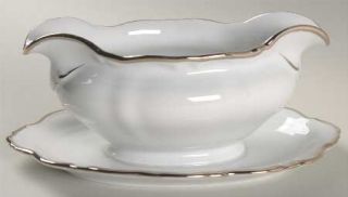 Winterling   Bavaria Sylvia Gravy Boat with Attached Underplate, Fine China Dinn