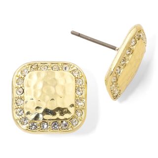 MONET JEWELRY Monet Gold Tone & Crystal Stud Earrings