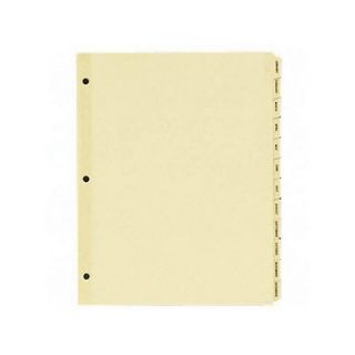 Sparco Monthly Clear Plastic Index Dividers