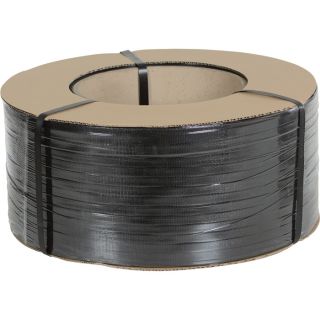 Vestil Black Polyethylene Strapping, Model ST 12 9X8 B.