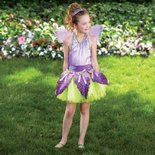 Purple Flower Fairy Child Costume