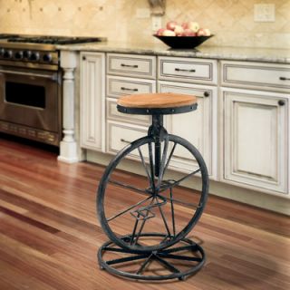 Home Loft Concept Raylene Bicycle Wheel Adjustable Barstool W7014129