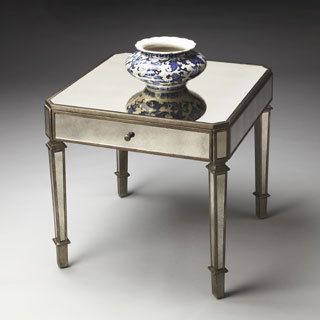 Elegant Mirrored Small Table