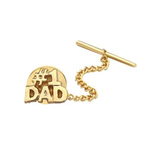 #1 Dad Gold Plated Tie Tack