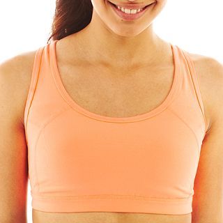 Xersion Removable Cup Sports Bra, Playful Peach
