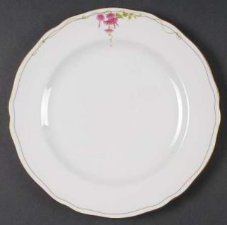 Spode Rosetti Luncheon Plate, Fine China Dinnerware   Pink Flowers Hanging From