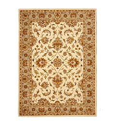 Hand tufted Tempest Ivory/olive Green Area Rug (8 X 11)