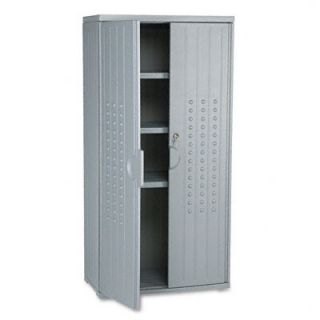 Iceberg Enterprises Officeworks Resin Storage Cabinet, 33W X 18D X 66H ICE92552