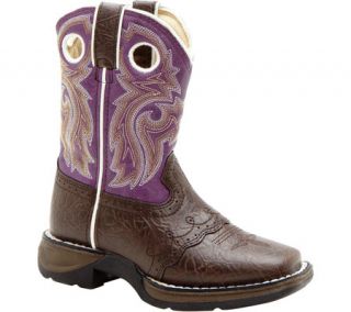 Girls Durango Boot BT286 8 Lil Flirt   Dark Brown/Purple Boots