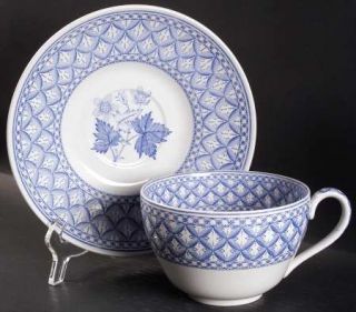 Spode Blue Room Collection Jumbo Cup & Saucer Set, Fine China Dinnerware   Multi