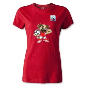 FIFA U 20 World Cup Turkey Womens Mascot T Shirt (Red)