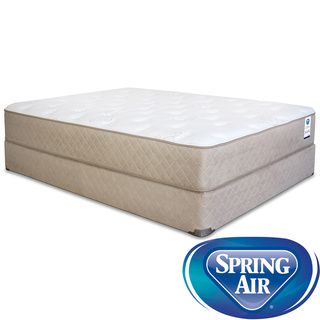 Spring Air Back Supporter Bancroft Plush Full size Mattress Set (FullSet includes Mattress, foundationFirst layer Quilted top has dacron fiber, 0.75 inch soft foamSecond layer 0.375 inch memory foam on top of ergonomically zoned and tempered heavy duty