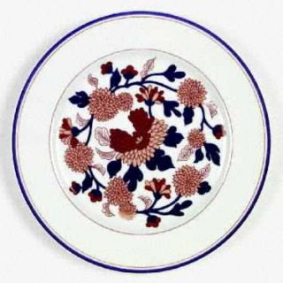 Fitz & Floyd Mandarin Garden Dinner Plate, Fine China Dinnerware   Floral W/Blue