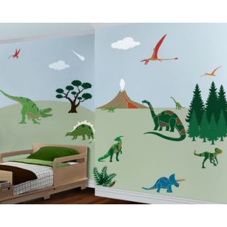My Wonderful Walls Dinosaur Days Wall Stencil Kit DCK108S