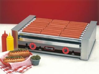 Nemco Slanted Hot Dog Grill w/ Chrome Rollers & 45 Hot Dog Capacity, 120/1 V