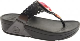 Womens FitFlop Bijoo   Black Ornamented Shoes