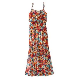 Mossimo Supply Co. Juniors Chiffon Maxi Dress   Multi Floral L(11 13)