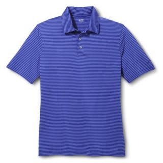 C9 By Champion Mens Advanced Duo Dry Striped Golf Polo   Steel Blue S
