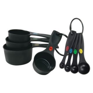 OXO Plastic Measuring Cups and Spoon set   Black
