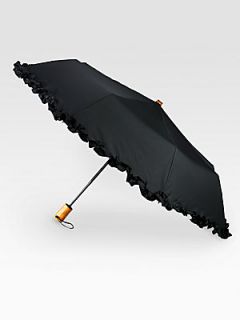  Collection Ruffled Automatic Umbrella   Black