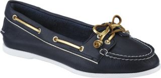 Womens Sperry Top Sider Audrey   Navy/Gold Leather Casual Shoes