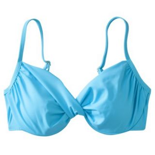 Womens D Cup Bikini Swim Top  Turquoise 32D