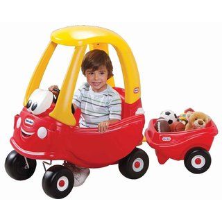 Little Tikes Cozy Coupe With Trailer
