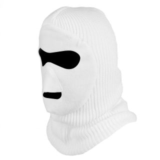 Quietwear White Knit and fleece Patented Mask (WhiteWarm knit outerFleece faceTwo (2) hole maskOne size fits mostDimensions 17 inches high x 8.5 inches wideWeight 0.5 poundsModel 7008442001 )