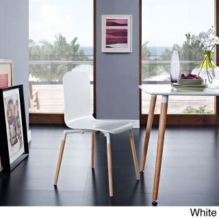 Stackable Steel top And Wood Dining Chair