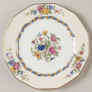 Charles Ahrenfeldt Miami Salad Plate, Fine China Dinnerware   Floral, 12 Sided