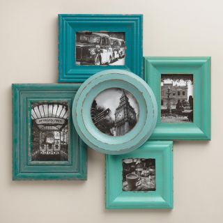 Blue and Aqua Morgan Frames, Set of 5   World Market
