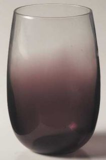 Dansk Glasscapes Amethyst 14 Oz Flat Tumbler   Amethyst/Clear Bowl,No Stem
