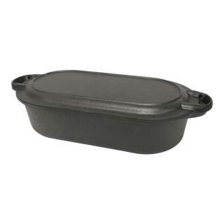 Barbour Intl. (Bayou Classic) Bayou Classics Cast Iron Oval Fryer with Griddle