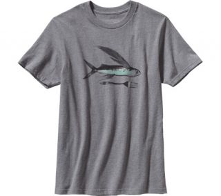 Mens Patagonia Flying Fish OG T Shirt   Gravel Heather Graphic T Shirts