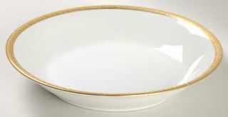 Victoria (Czech) Vit23  Coupe Soup Bowl, Fine China Dinnerware   Gold Encrusted