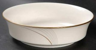 Noritake Golden Tide Coupe Soup Bowl, Fine China Dinnerware   Gold Swirls,Cream