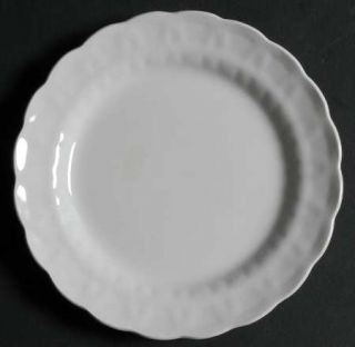Booths White Majestic Bread & Butter Plate, Fine China Dinnerware   All White, S