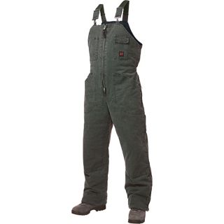 Tough Duck Washed Insulated Overall   S, Moss